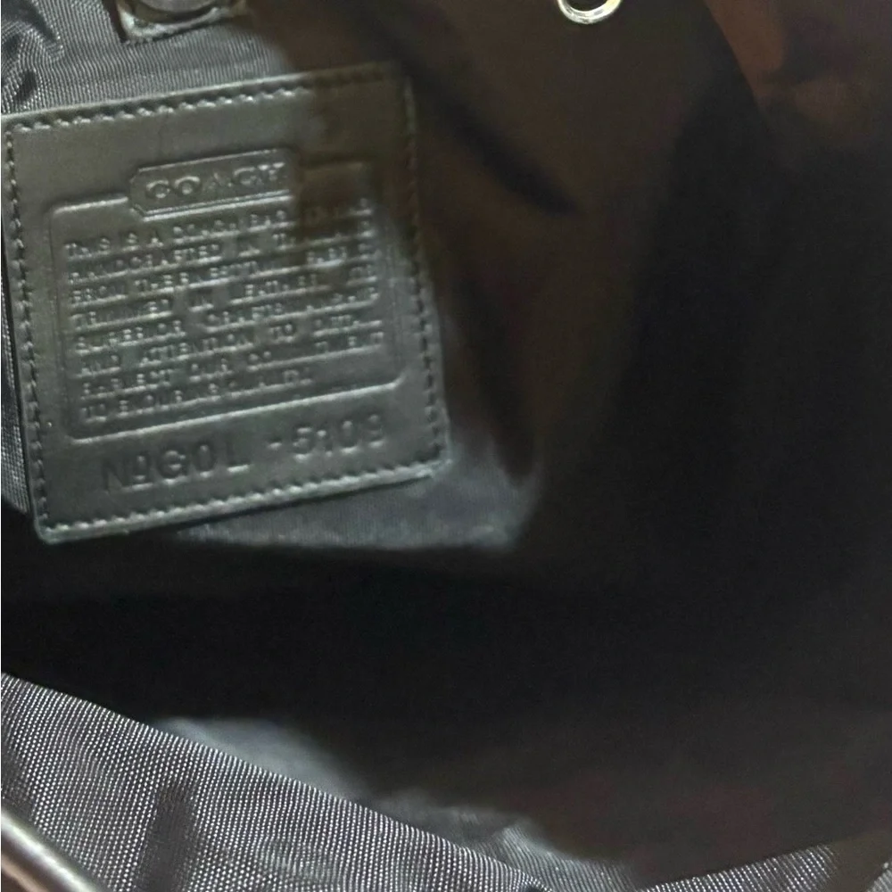 Coach vintage black nlyon unisex Messenger Bag